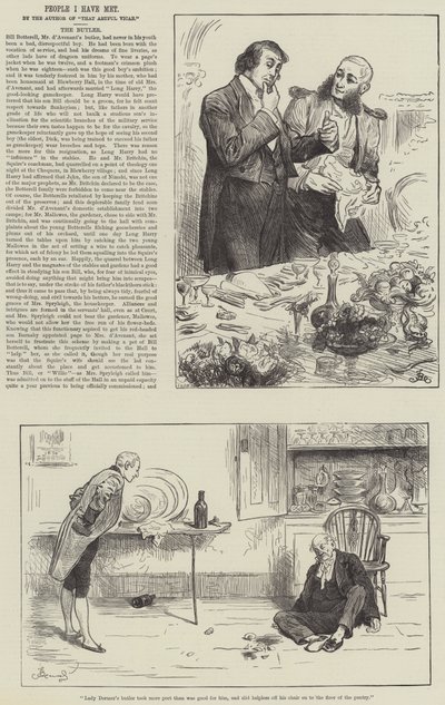 Pessoas que conheci, o mordomo de Frederick Barnard