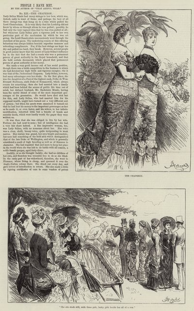 Pessoas que conheci, o Chaperon de Frederick Barnard