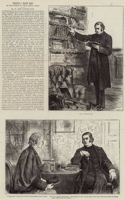 Pessoas que conheci, o College Don de Frederick Barnard