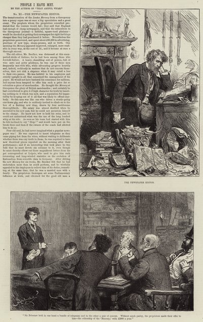 Pessoas que conheci, o editor de jornais de Frederick Barnard
