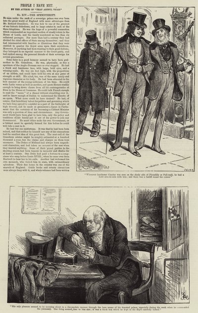Pessoas que conheci, o Spendthrift de Frederick Barnard