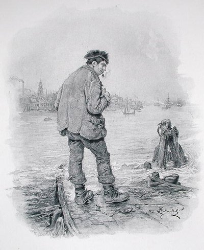 Rogue Riderhood at Limehouse Hole, de "Charles Dickens": A Gossip about his Life