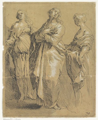 Três figuras permanentes de Frederick Bloemaert