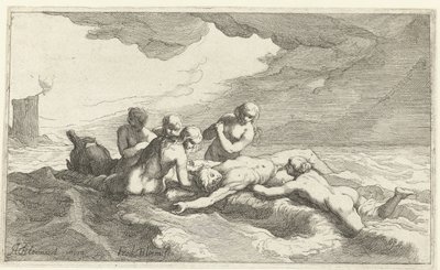 Herói um Leander de Frederick Bloemaert
