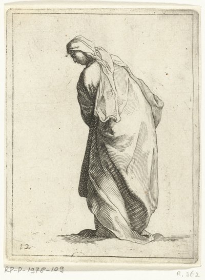 Mulher a andar
15 pequenos números (título da série) de Frederick Bloemaert