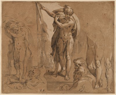 São João Batista de Frederick Bloemaert after Parmigianino