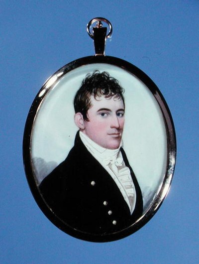 Retrato miniatura de James Drew, c.1805-10 (aquarela) de Frederick Buck