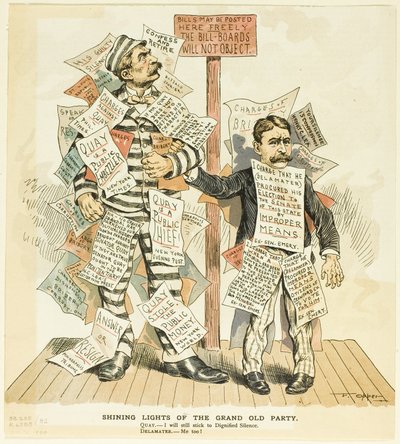 Luzes brilhantes do Grand Old Party de Frederick Burr Opper