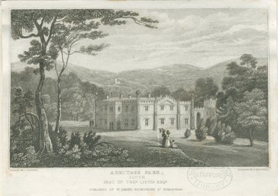 Armitage Park: gravura, nd [c 1830] de Frederick Calvert