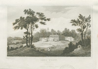 Burton-upon-Trent - Dove Cliff: gravura, nd [c 1830] (imprimir) de Frederick Calvert