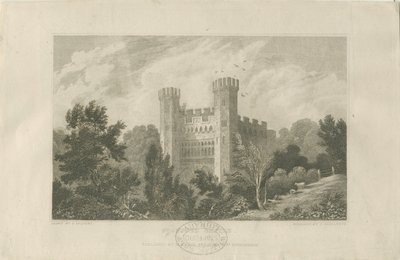 Igreja do Castelo - Castelo de Stafford: gravura, nd [1830] (estampado) de Frederick Calvert