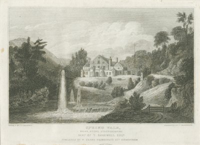 Pedra - Spring Vale: gravura, nd [c 1830] (impressão) de Frederick Calvert