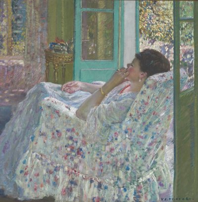 Tarde - Sala Amarela de Frederick Carl Frieseke