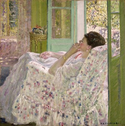 Tarde - Sala Amarela de Frederick Carl Frieseke