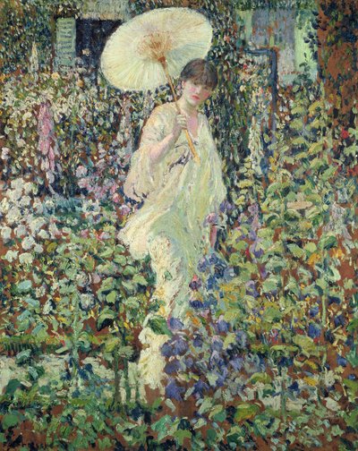 Sol e Vento (óleo sobre tela) de Frederick Carl Frieseke