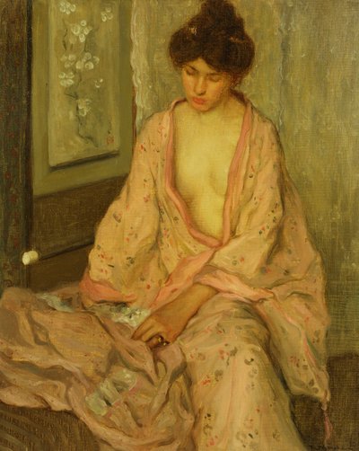 O quimono rosa de Frederick Carl Frieseke