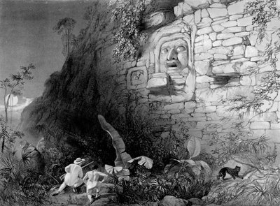 Chefe de Itzam Na, Izamal, Yucatan, México, 1844 de Frederick Catherwood