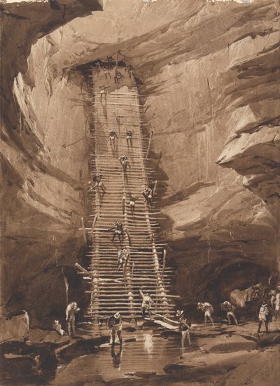 Poço em Bolonchen, Yucatan de Frederick Catherwood