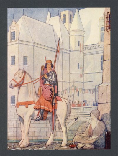 São Martinho, século IV, Festa de 11 de novembro (litografia a cores) de Frederick Cayley Robinson