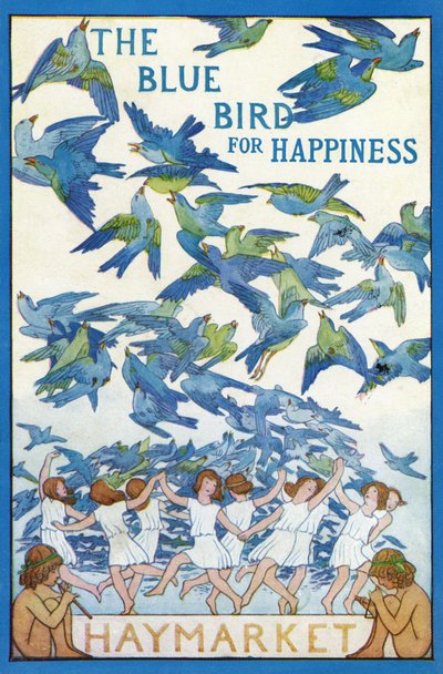O Pássaro Azul para a Felicidade de Frederick Cayley Robinson