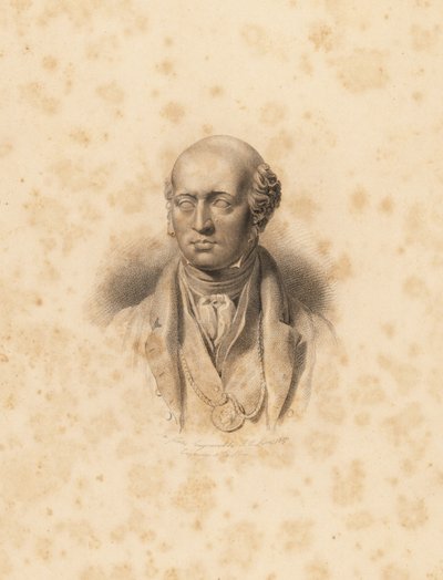 Retrato do artista Sir Thomas Lawrence. Gravura de Frederick Christians Lewis após uma ilustração de Sir Thomas Lawrence do Gabinete de Gemas de P.G. Patmore, Ackermann, Londres de Frederick Christian Lewis