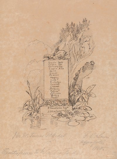 Catálogo Frontispício para o Sr. Fawkes de Frederick Christian Lewis the Elder