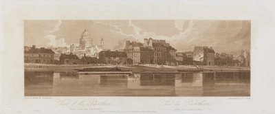 Vistas do Panteão, retiradas do Arseal 1803; Placa 12 das Vistas em Paris, o traçado do volume Emanuel da placa 1981.25.2621 de Frederick Christian Lewis the Elder