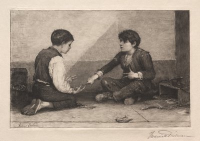 Os jogadores Mora, 1883. de Frederick Dielman