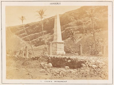 Estação do Pacífico no HMS Triumph - Placa 14, monumento de Cooks, Hawaii. de Frederick George Denham Bedford