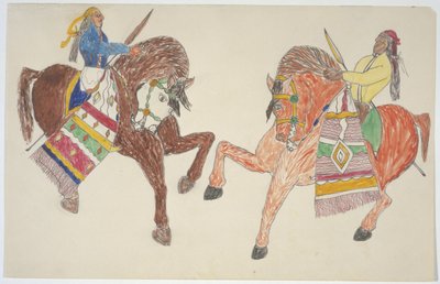 Dois homens a cavalo de Frederick Gokliz