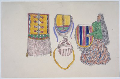 Mulher, com, mercadorias de Frederick Gokliz