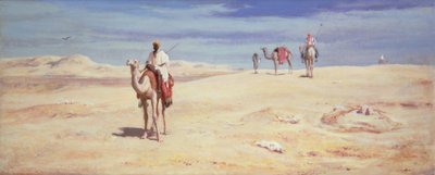 Árabes no deserto de Frederick Goodall
