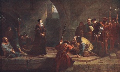 Cranmer no portão de traidores de Frederick Goodall
