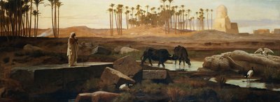 Memphis, pelo Nilo, 1882 de Frederick Goodall