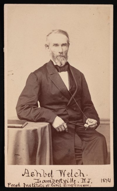 Retrato de Ashbel Welch 1809-1882, maio de 1874. de Frederick Gutekunst