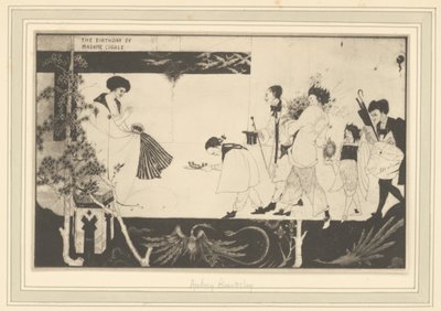 [Aubrey Beardsley: Aniversário de Madame Sagalle] de Frederick H. Evans