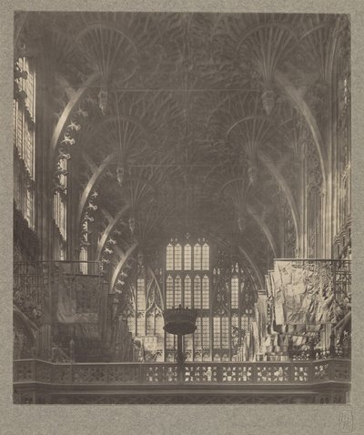 Capela de Henrique VII: Telhado de abóbada de traçado em leque de Frederick H. Evans