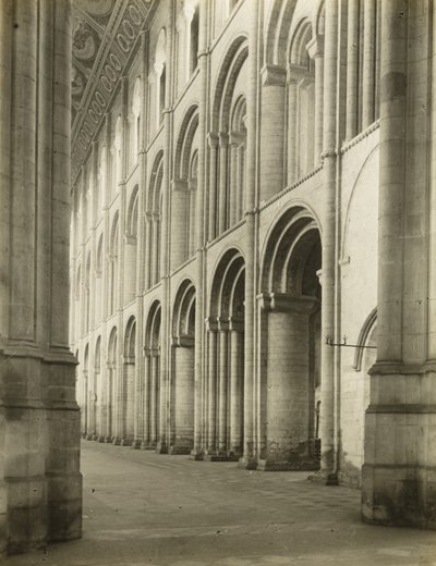 Catedral de Ely: Nave a partir da Torre Oeste de Frederick H. Evans