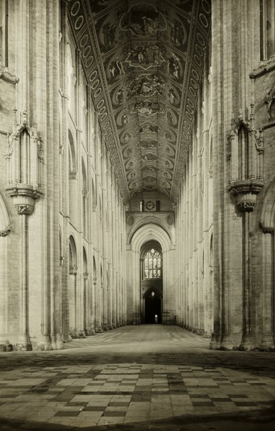 Catedral de Ely: Nave, a oeste de Frederick H. Evans