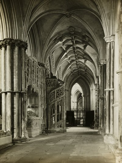 Catedral de Ely: Coro Norte para Oeste de Frederick H. Evans