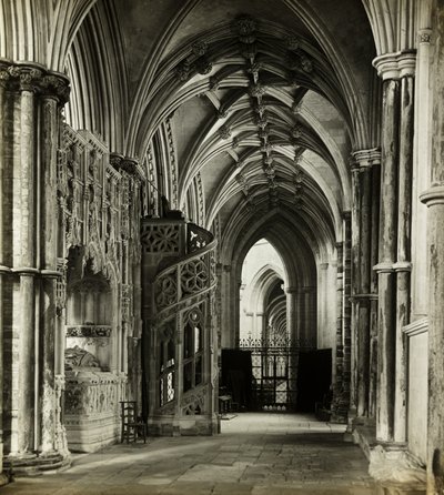 Catedral de Ely: Coro Norte para Oeste de Frederick H. Evans