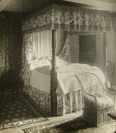 Mansão Kelmscott: Cama Wm. Morris nasceu em de Frederick H. Evans