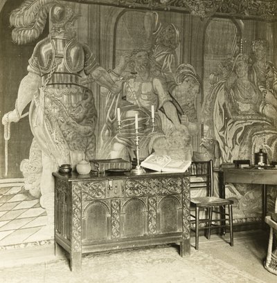 Mansão Kelmscott: Detalhes da tapeçaria de Frederick H. Evans