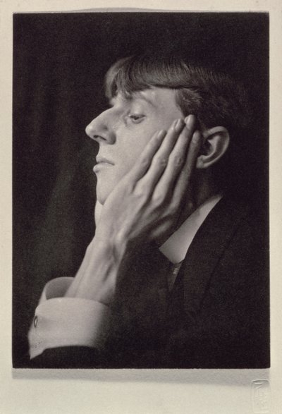 Retrato de Aubrey Beardsley (1872-98) por Frederick Evans (1853-1943) (foto sépia) de Frederick Henry Evans