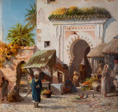 Em Tânger, 1880. de Frederick Henry Howard Harris