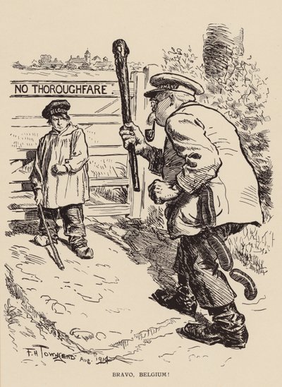 Bravo, Bélgica! (litografia) de Frederick Henry Townsend