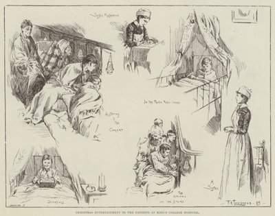 Entretenimento de Natal para os pacientes do King&39;s College Hospital de Frederick Henry Townsend