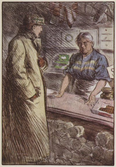 Ilustração para eles por Rudyard Kipling (cor litho) de Frederick Henry Townsend