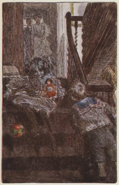Ilustração para eles por Rudyard Kipling (cor litho) de Frederick Henry Townsend