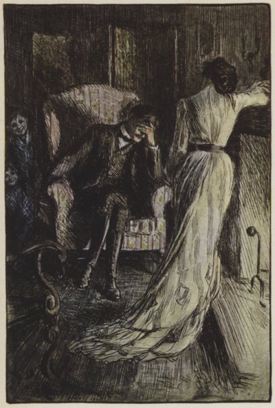 Ilustração para eles por Rudyard Kipling (cor litho) de Frederick Henry Townsend